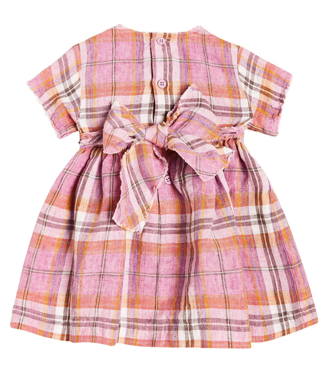 Baby - Abito in lino a quadri | Il Gufo