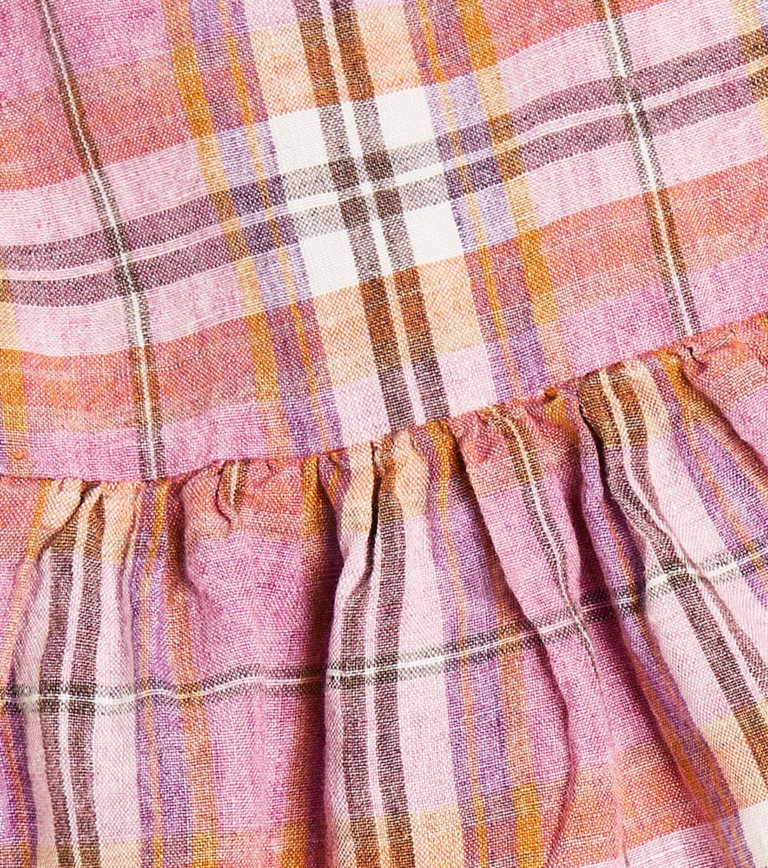 Baby - Abito in lino a quadri | Il Gufo