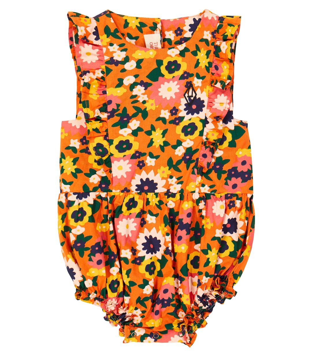 Baby Meerkat floral cotton playsuit  | The Animals Observatory