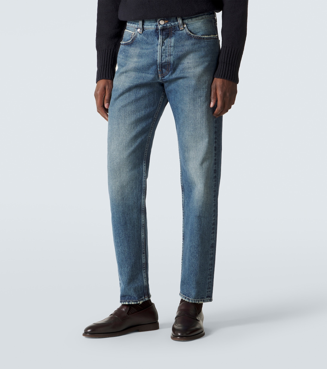 Mid-rise straight jeans | Thom Sweeney