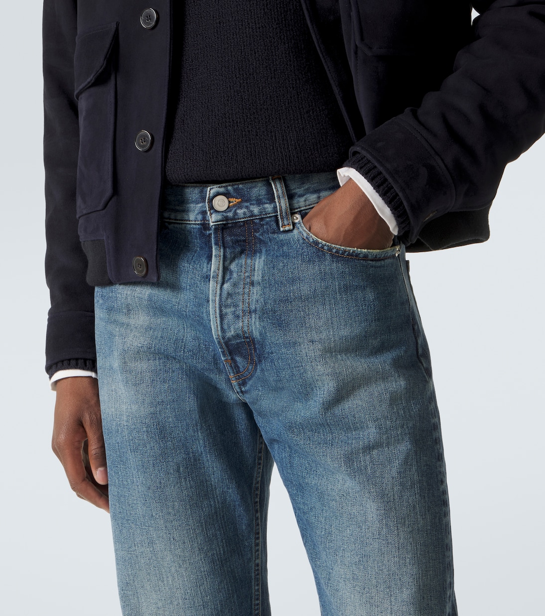 Mid-rise straight jeans | Thom Sweeney