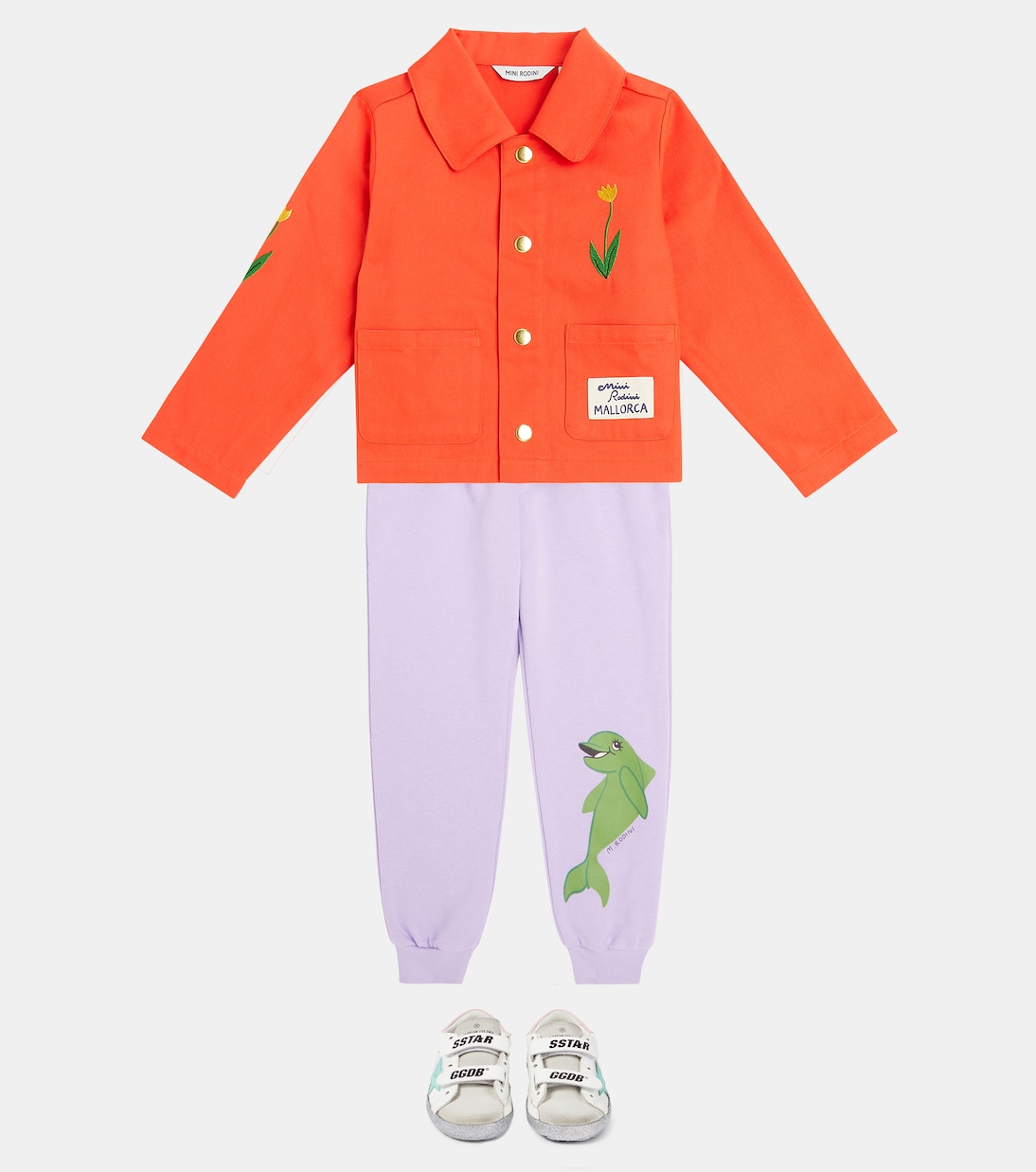 Bestickte Jacke Mallorca aus Baumwolle | Mini Rodini