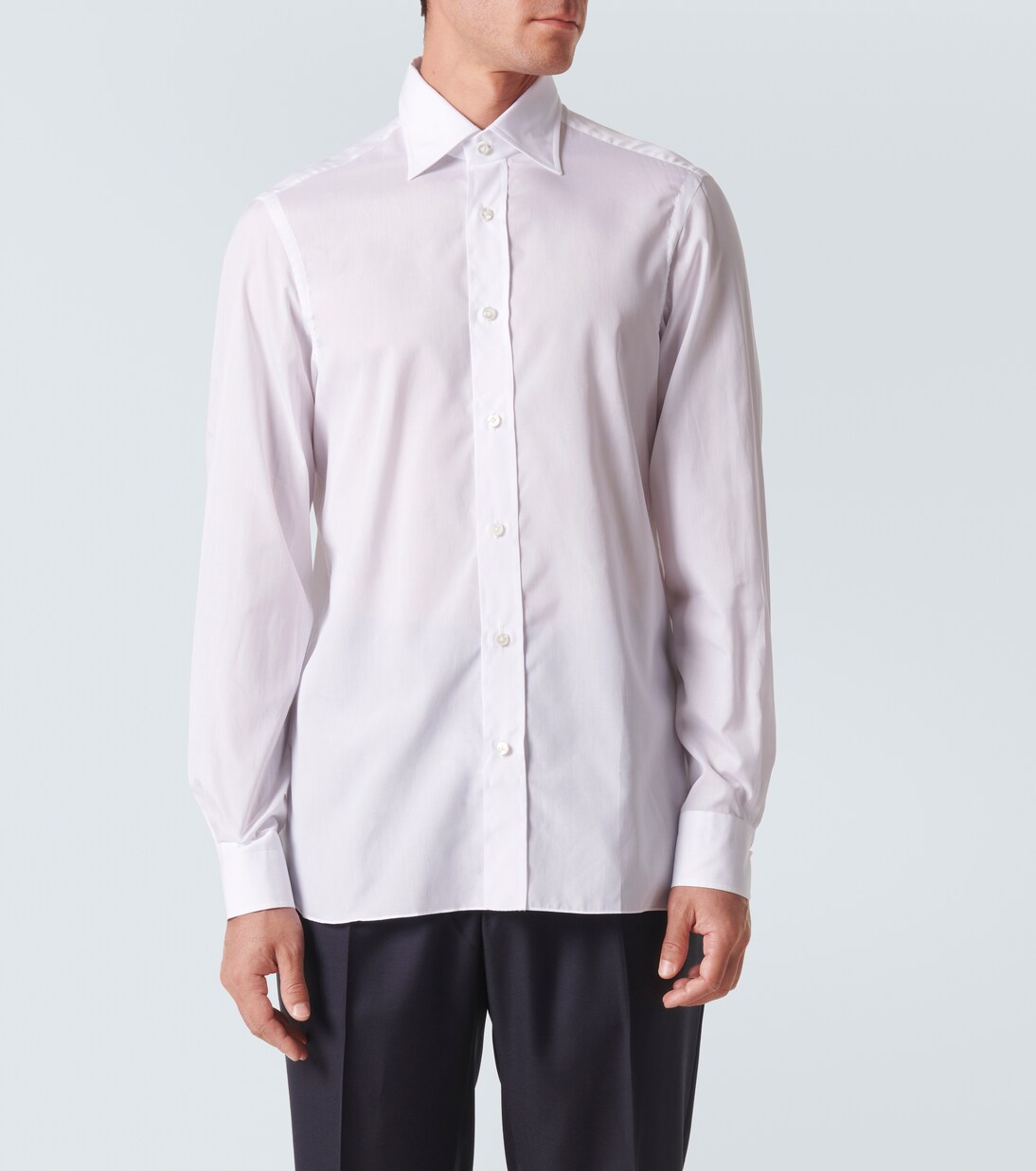 Cotton poplin shirt | Rubinacci