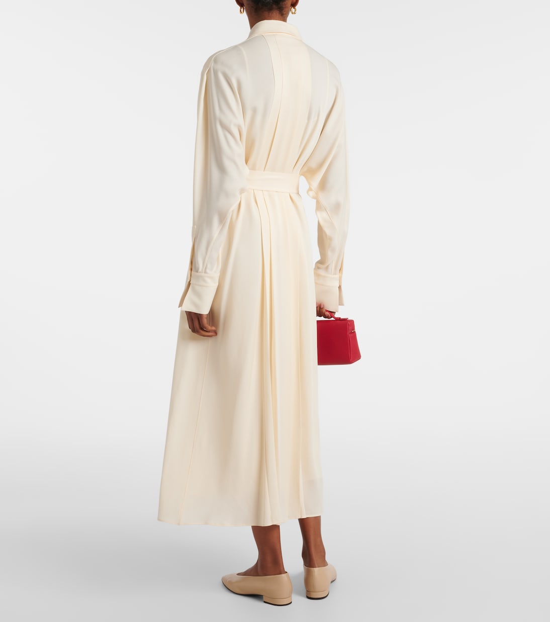 Hemdblusenkleid Lorely aus Georgette | Loro Piana