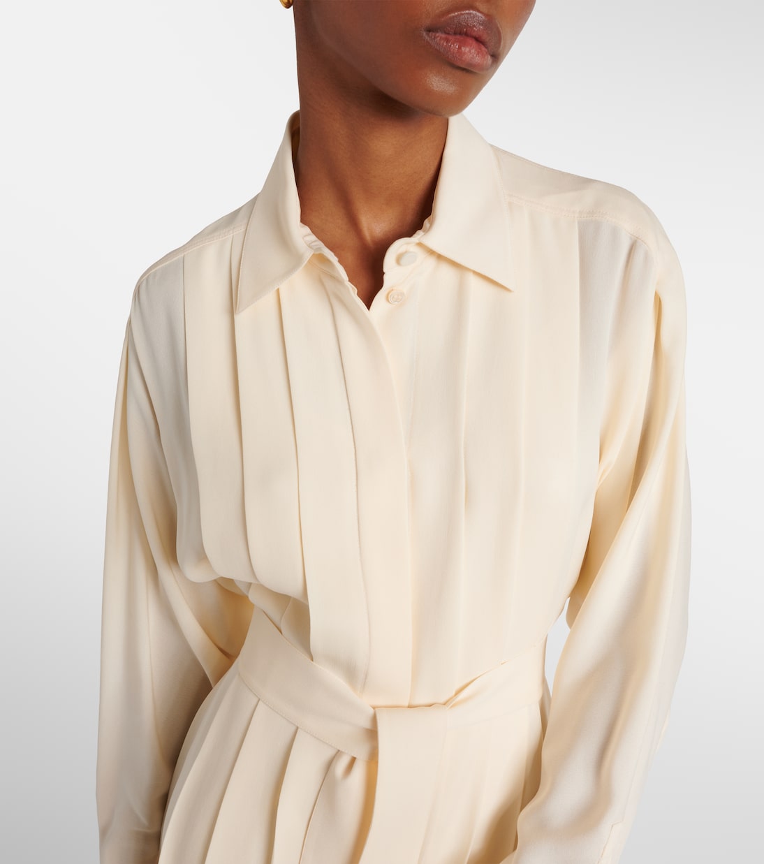 Hemdblusenkleid Lorely aus Georgette | Loro Piana