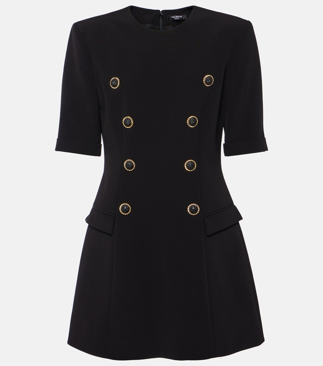 فستان قصير من الكريب | Balmain