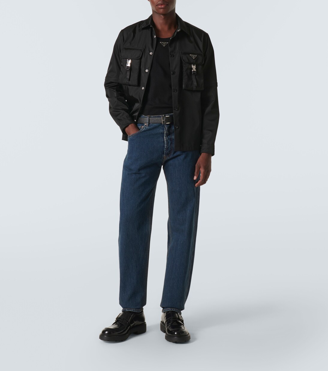 Tank top in cotone con logo | Prada