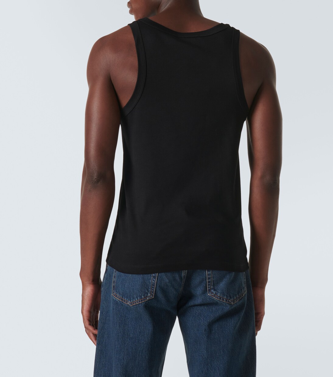 Tank top in cotone con logo | Prada