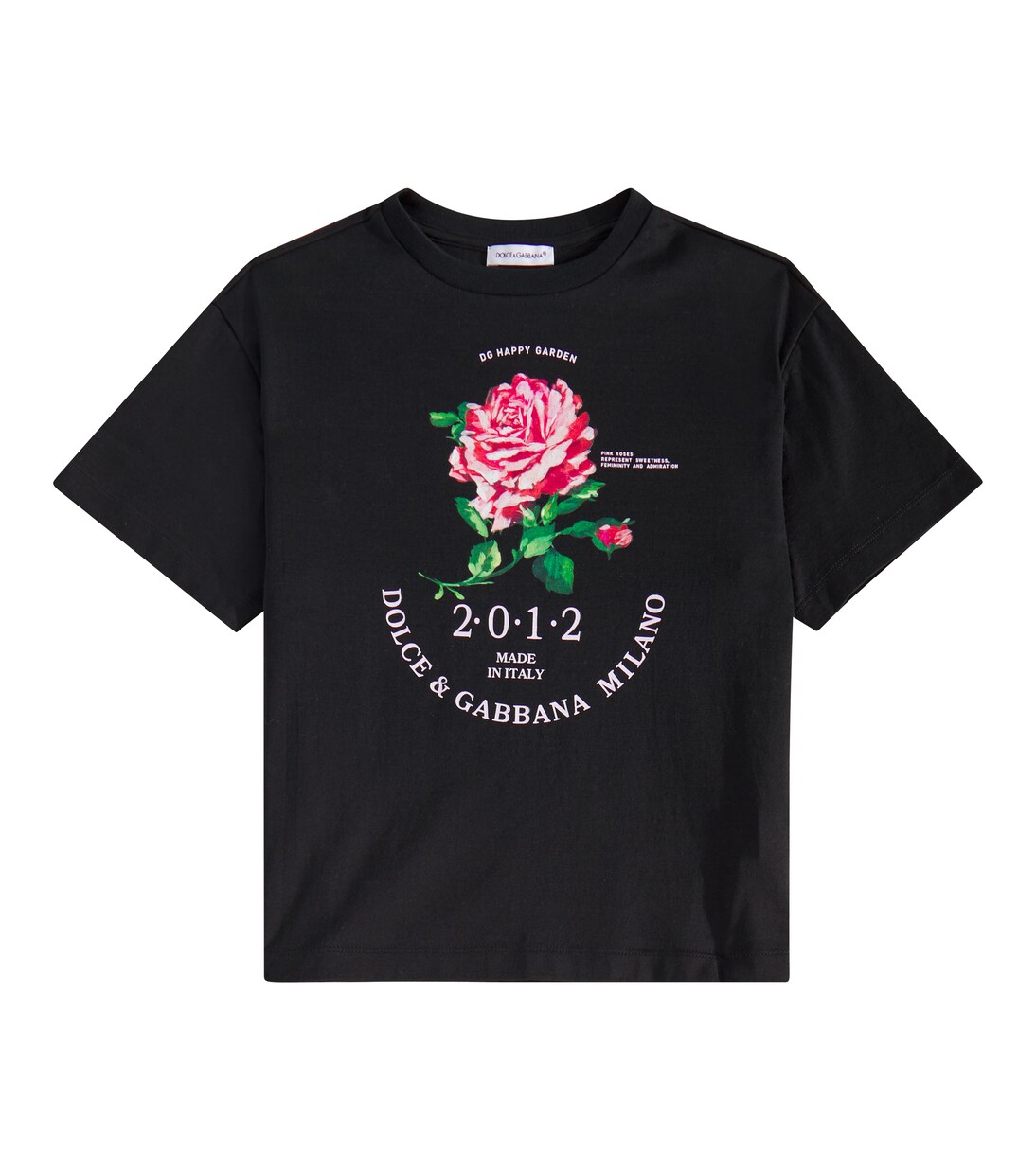 Glitter cotton jersey T-shirt | Dolce&Gabbana Kids
