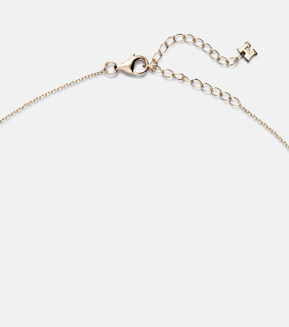 14kt gold necklace with topaz and diamonds | Mateo