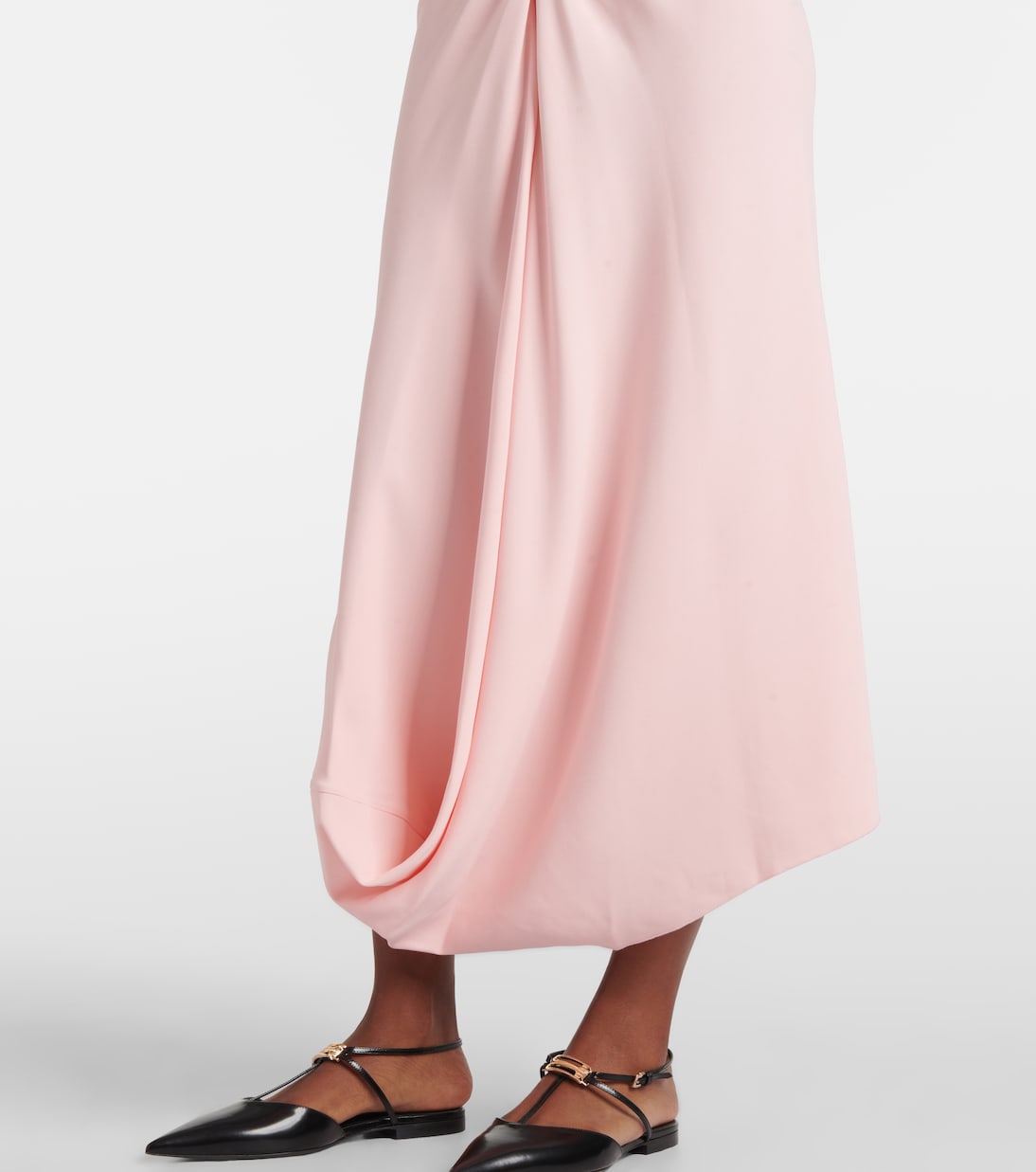 Robe midi en crêpe | Victoria Beckham