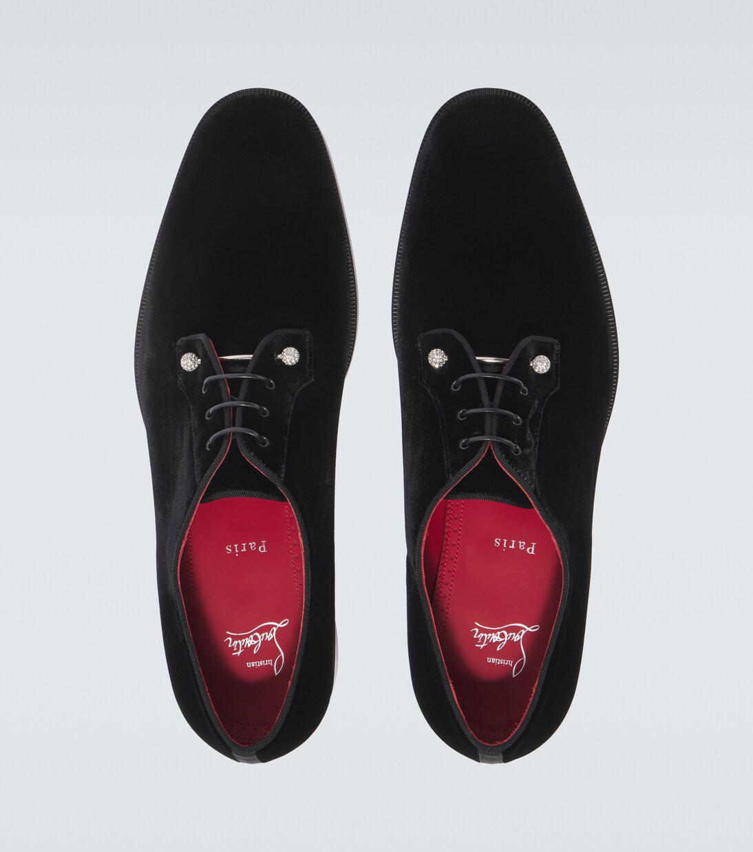 Derbies Chambeliss en velours | Christian Louboutin