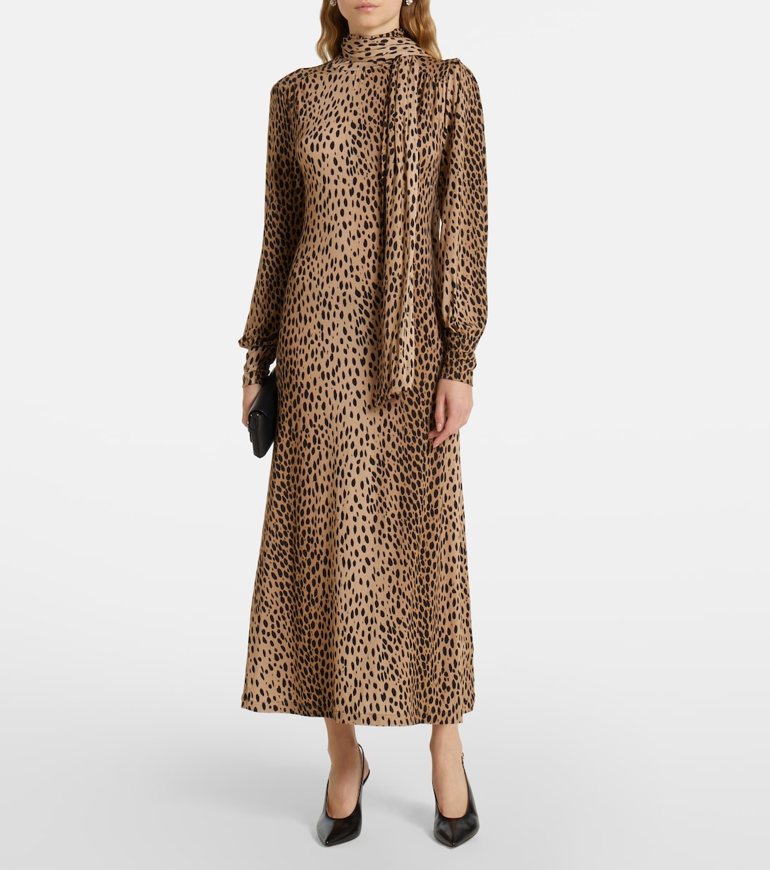 Abito lungo Avalon a pois | Rixo