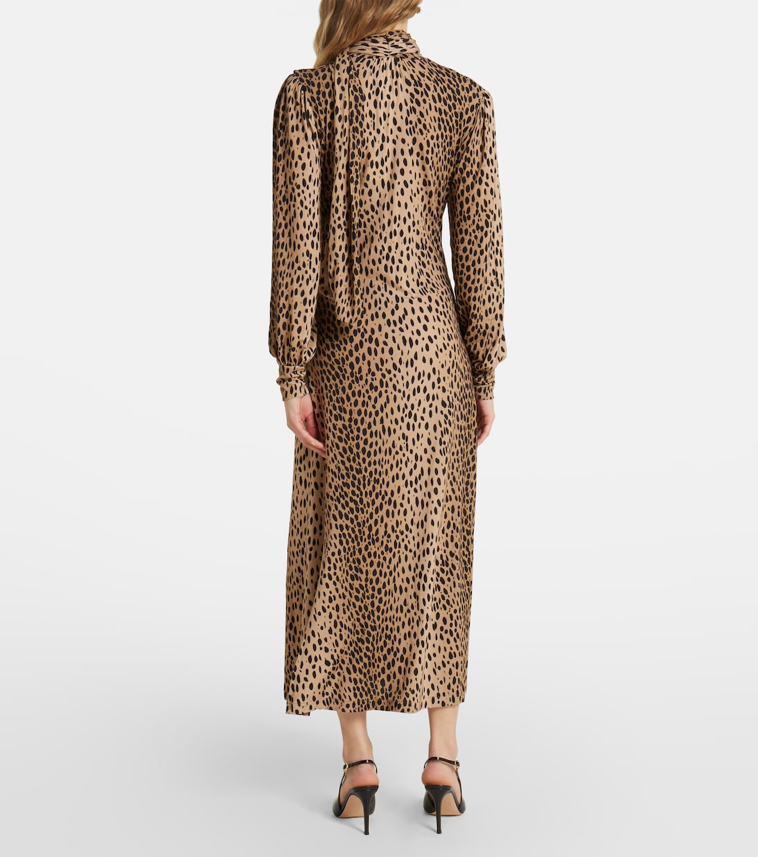 Abito lungo Avalon a pois | Rixo