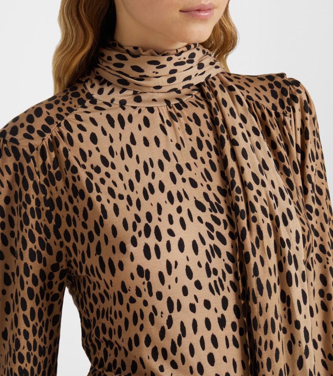 Abito lungo Avalon a pois | Rixo