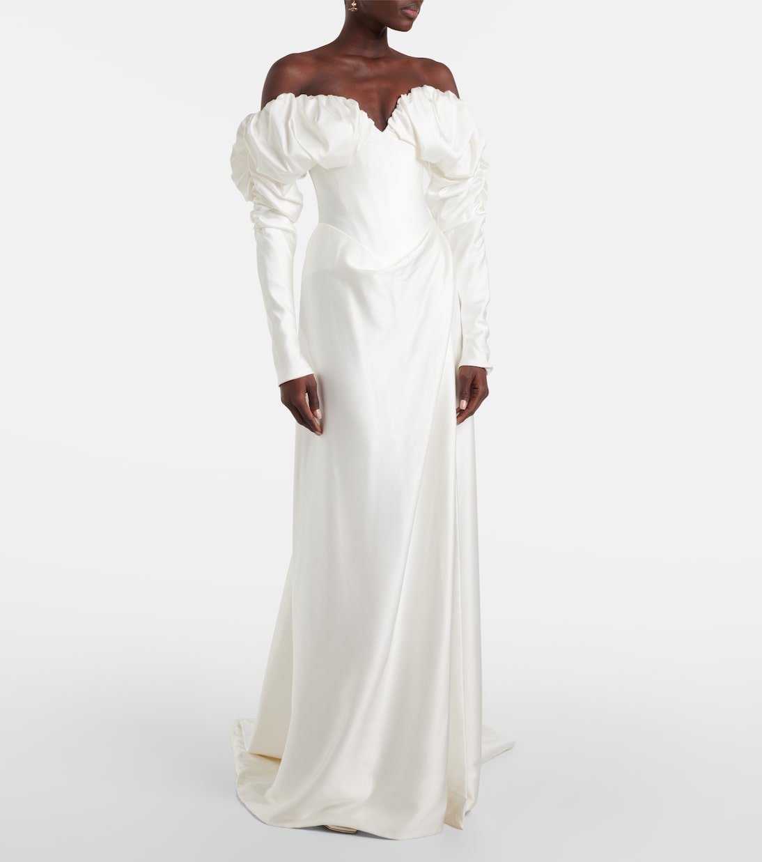 Bridal Ember off-shoulder satin corset gown | Vivienne Westwood