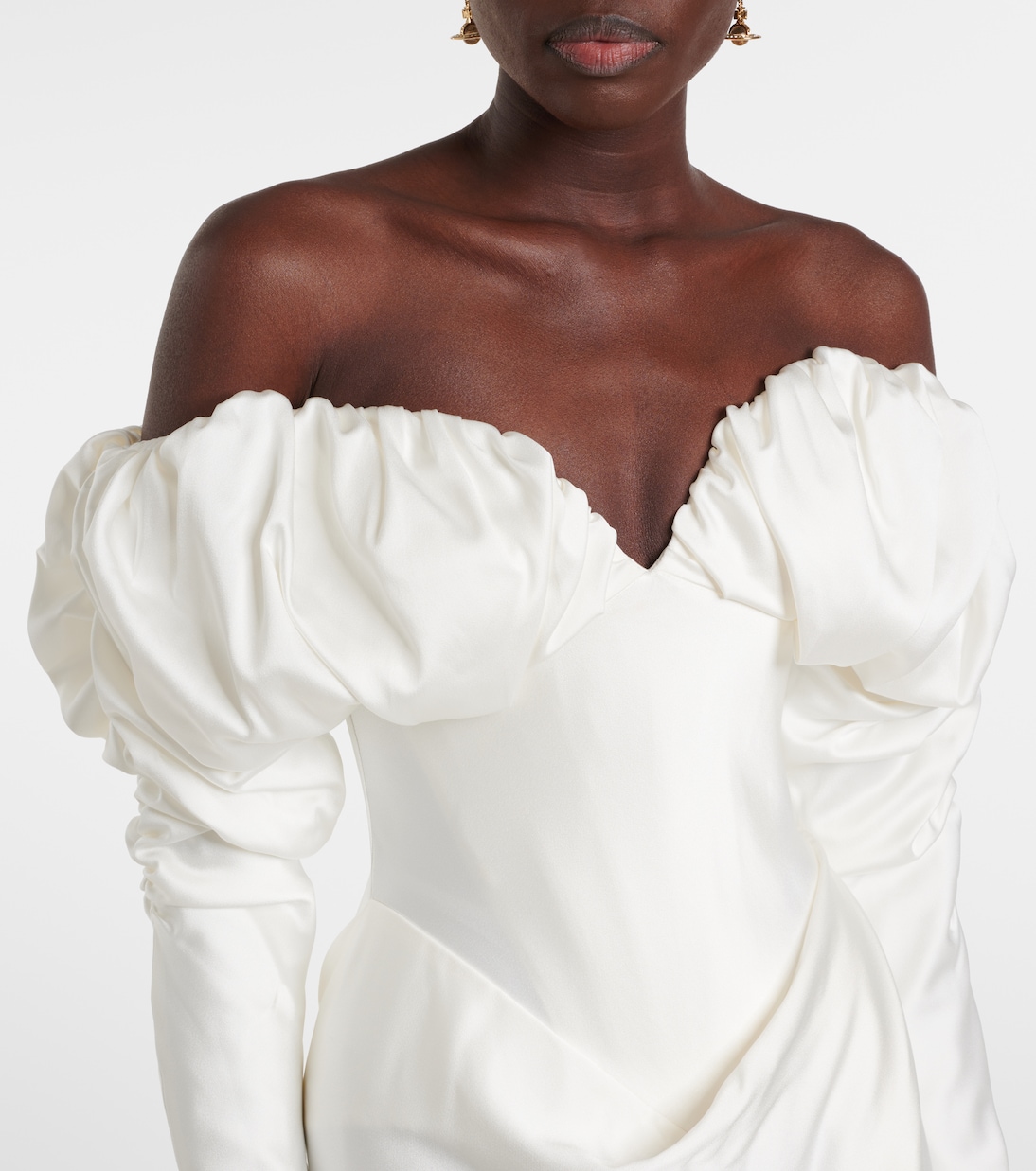 Bridal Ember off-shoulder satin corset gown | Vivienne Westwood