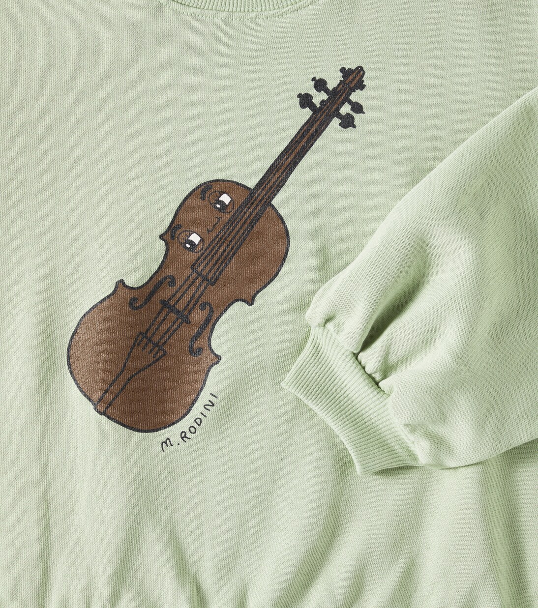 Violin cotton jersey sweatshirt | Mini Rodini