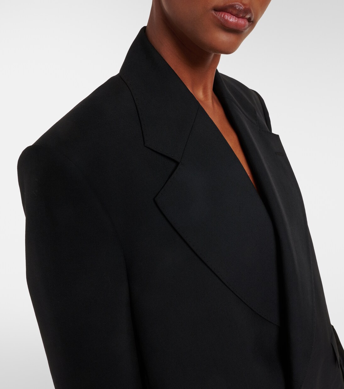 فستان بليسيه ستايل جاكيت بليزر من الصوف | Junya Watanabe