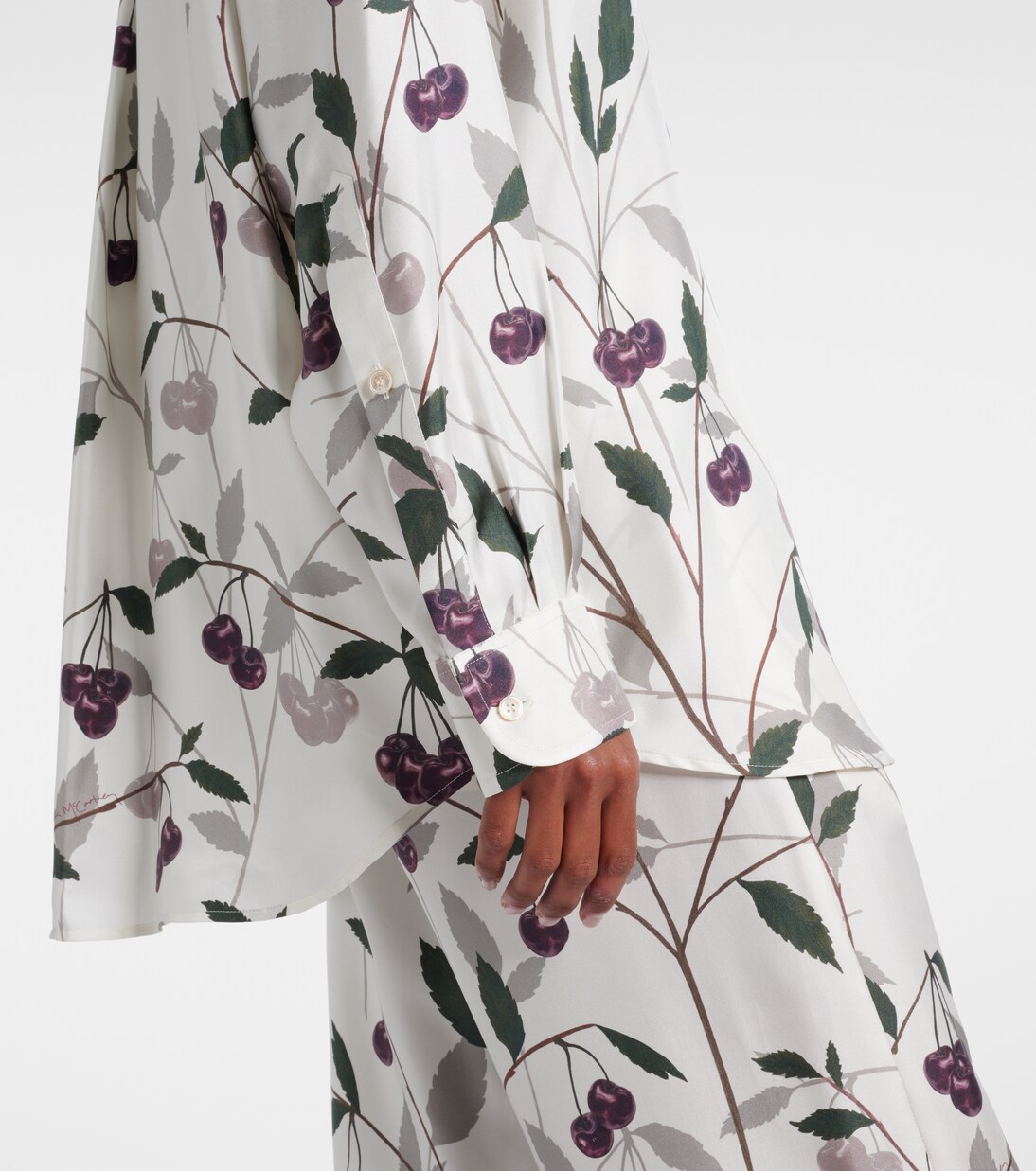 Printed silk twill shirt | Stella McCartney