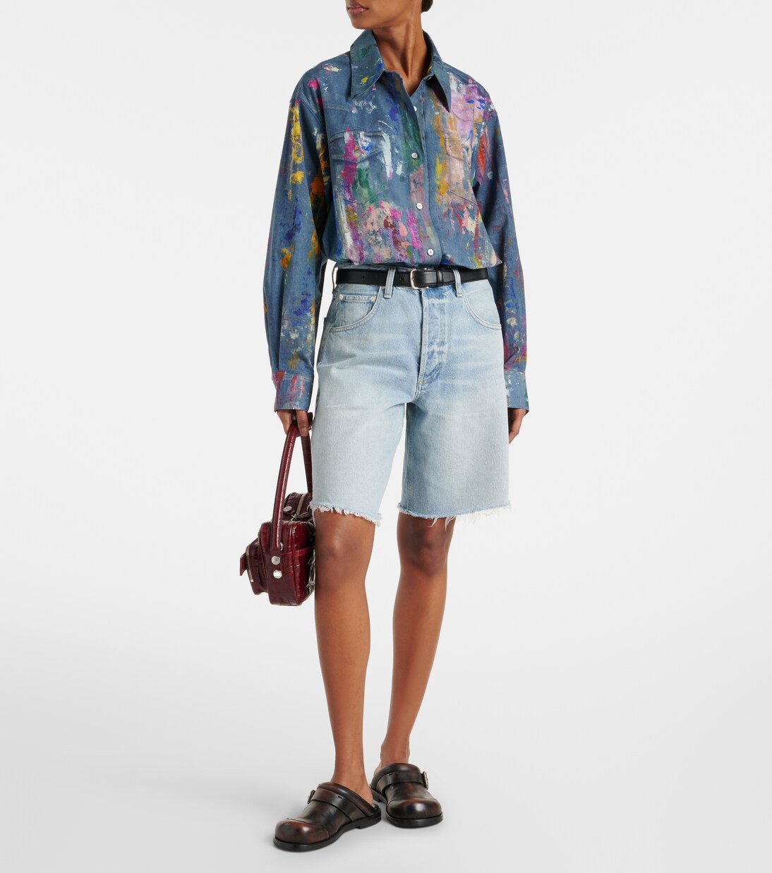 Ayla mid-rise denim shorts | Citizens of Humanity