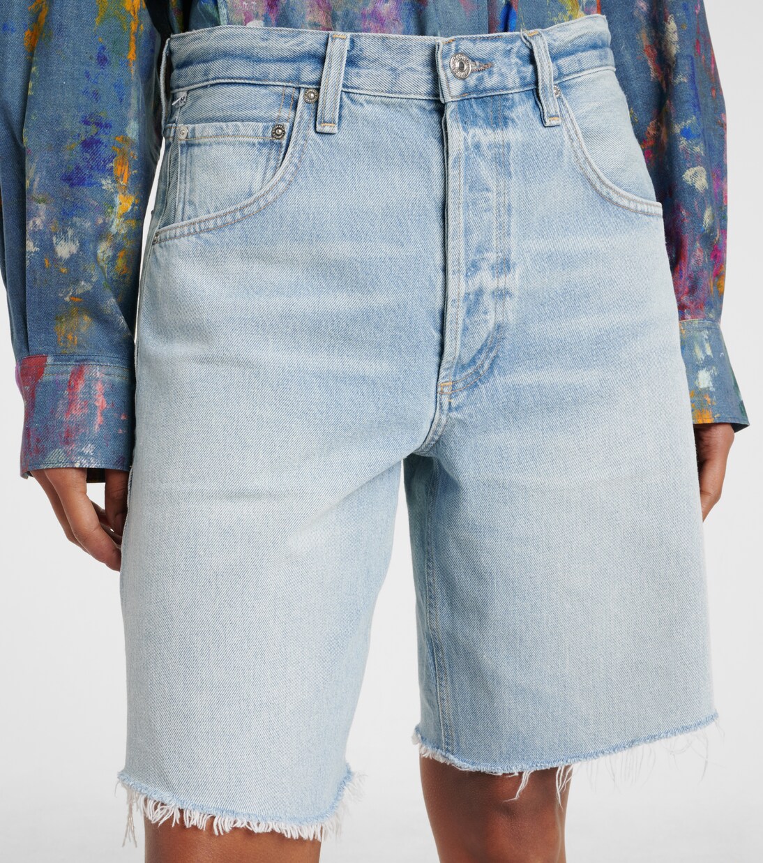 Ayla mid-rise denim shorts | Citizens of Humanity