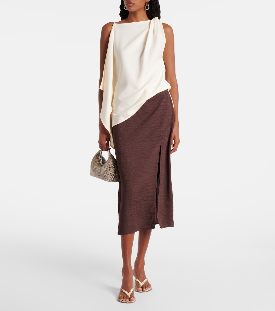 Juliette 45 leather thong sandals | Amina Muaddi