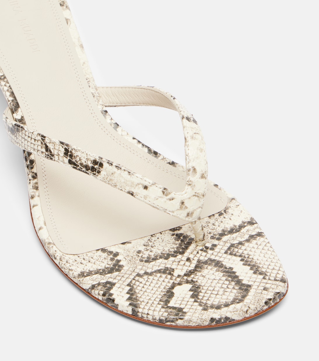 Juliette 45 leather thong sandals | Amina Muaddi