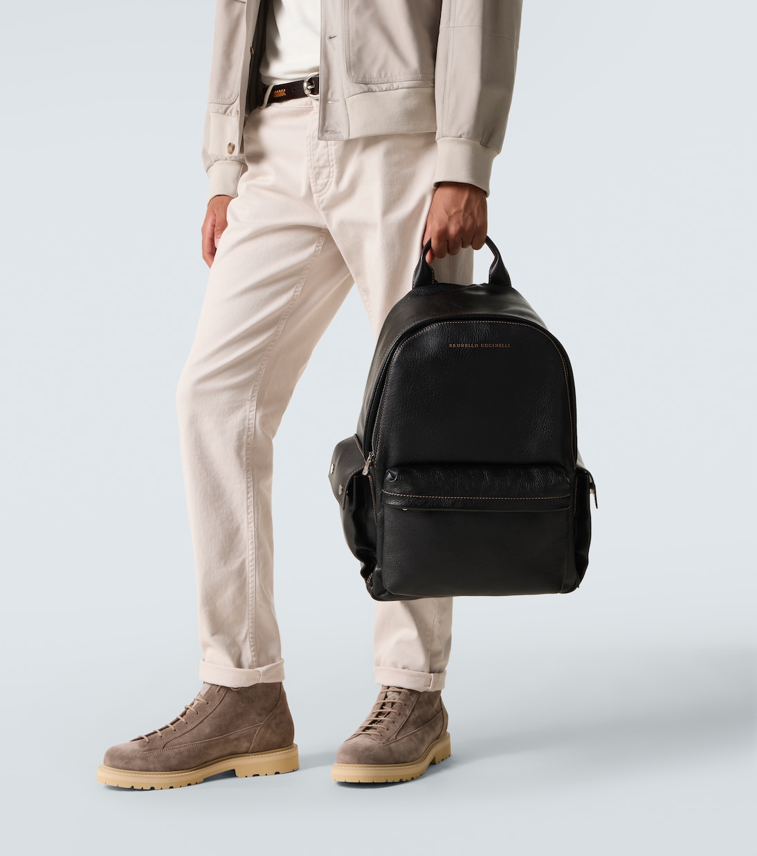 Leather backpack | Brunello Cucinelli