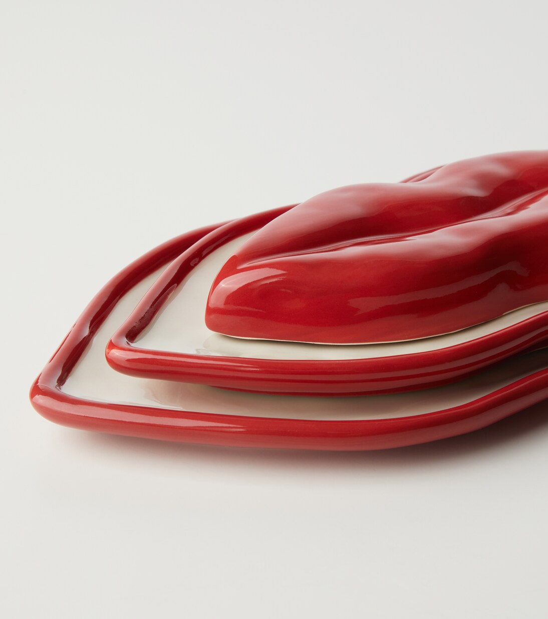 Set Les Objets Mouleversants Lips aus drei Servierplatten by Wouters & Hendrix | Serax