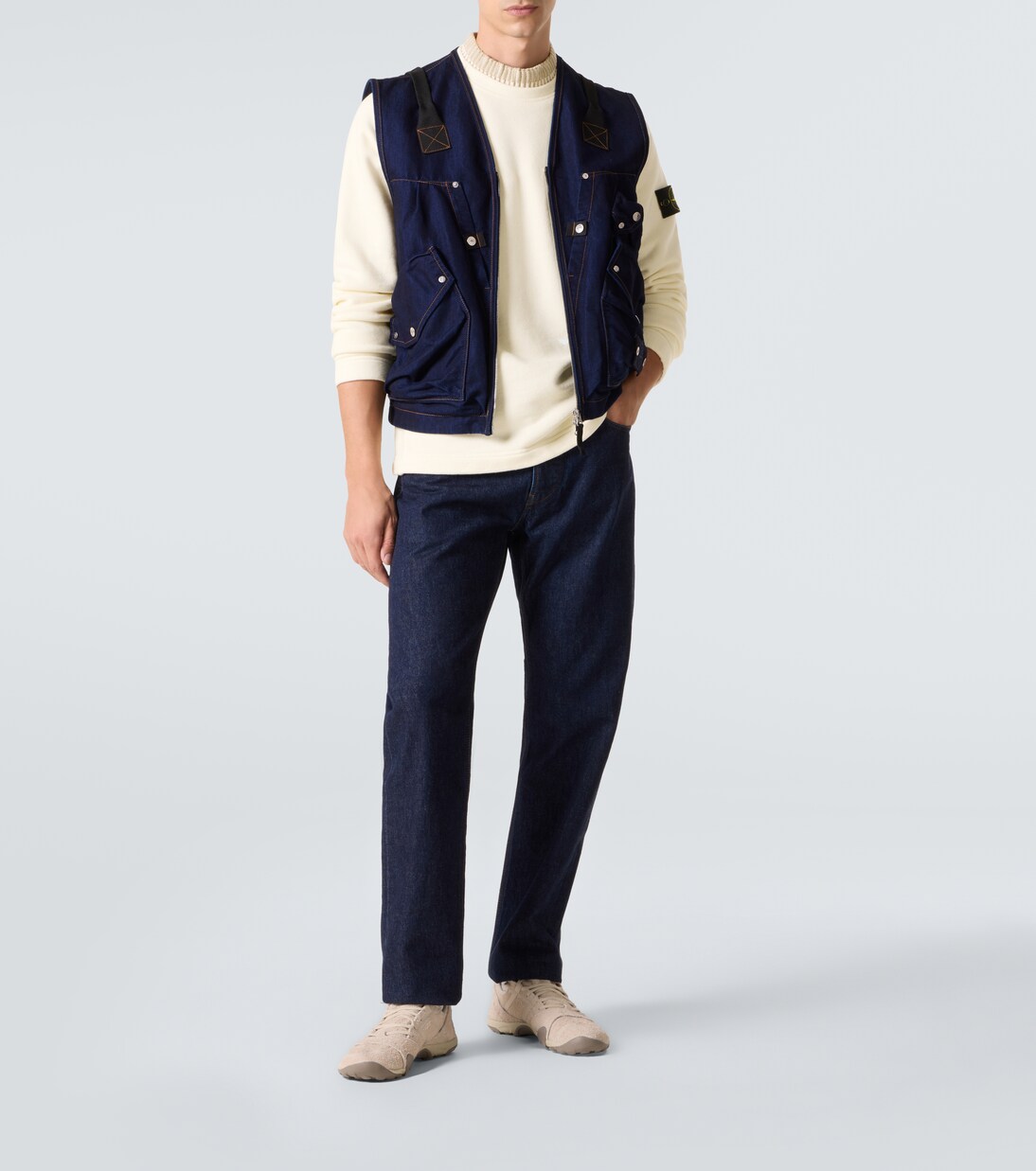 Compass cotton fleece sweatshirt | Stone Island