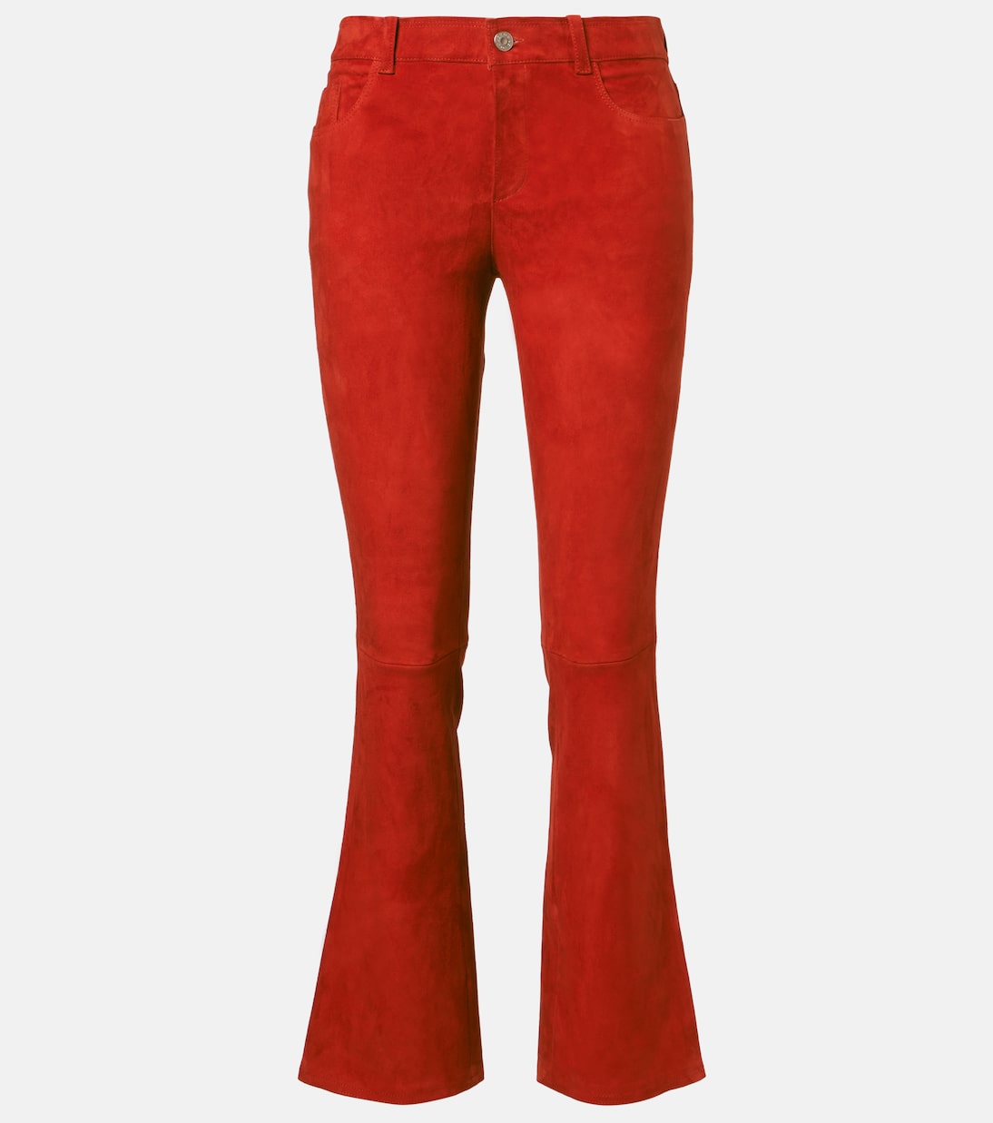 Low-Rise-Schlaghose Dean 22 aus Veloursleder | Stouls