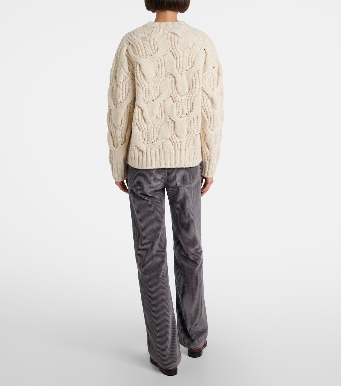 Cable-knit wool cardigan | Bottega Veneta