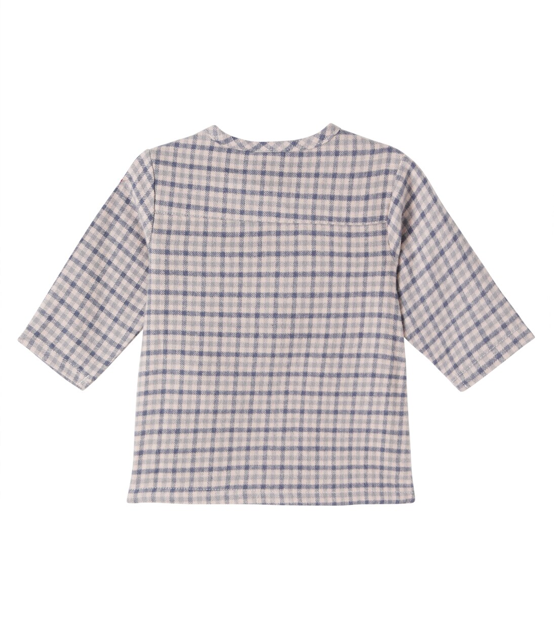 Baby Shelby checked shirt  | Wheat