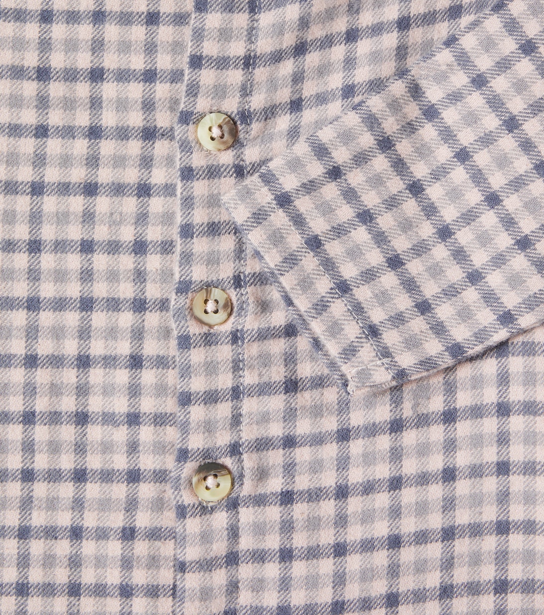 Baby Shelby checked shirt  | Wheat