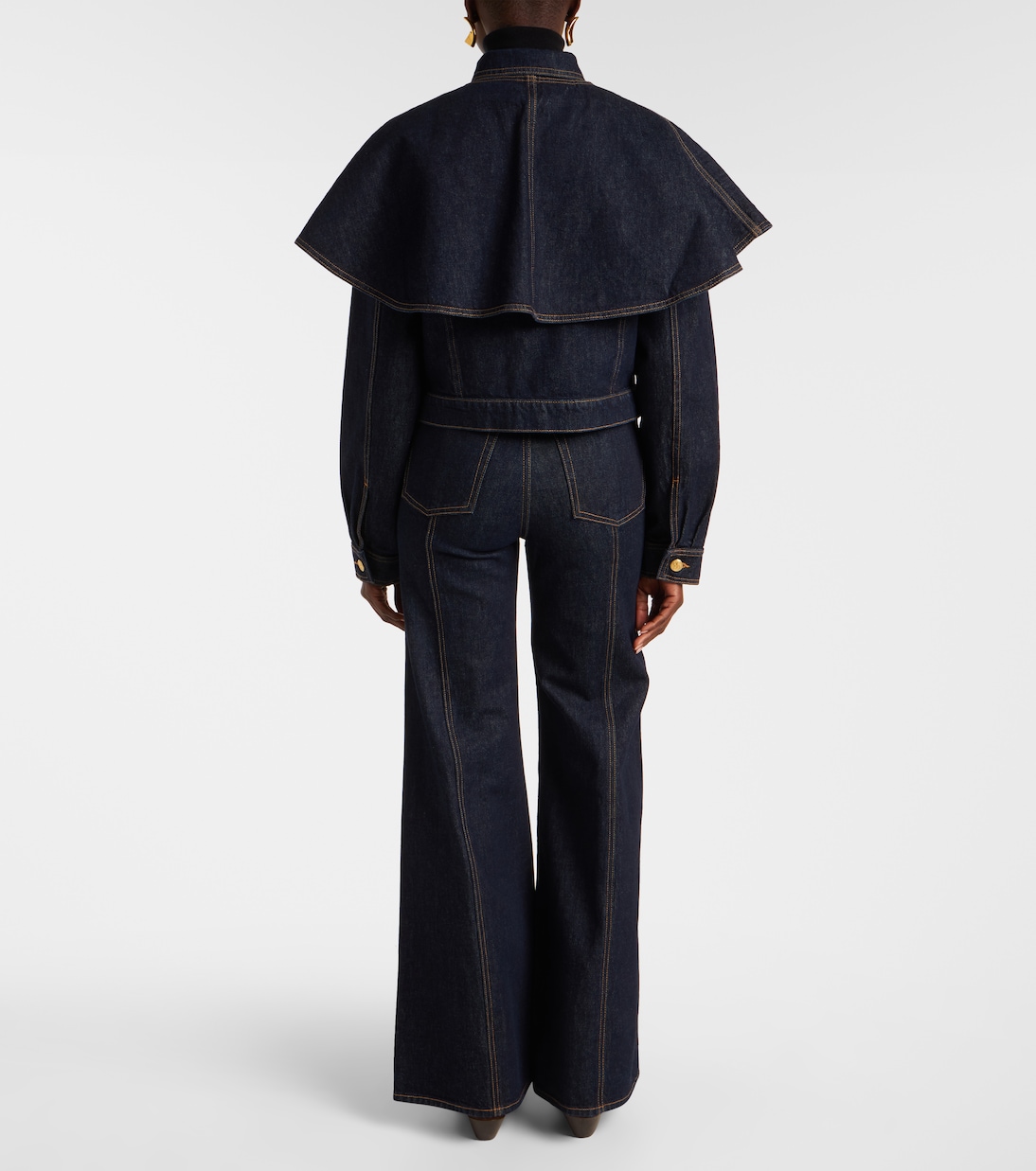 Agata披肩式牛仔夹克 | Ulla Johnson