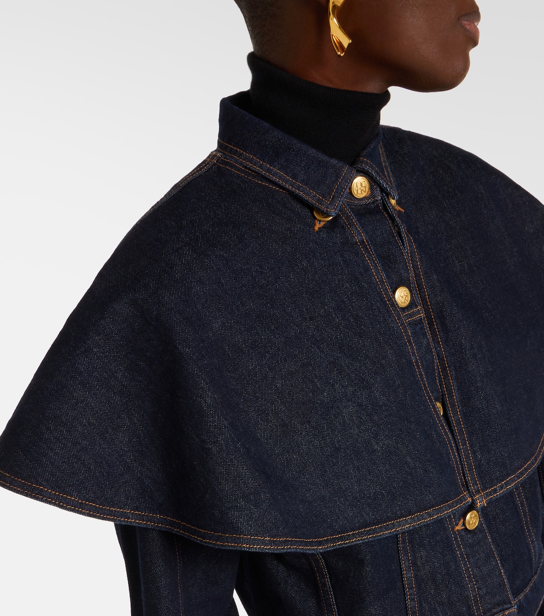 Agata披肩式牛仔夹克 | Ulla Johnson