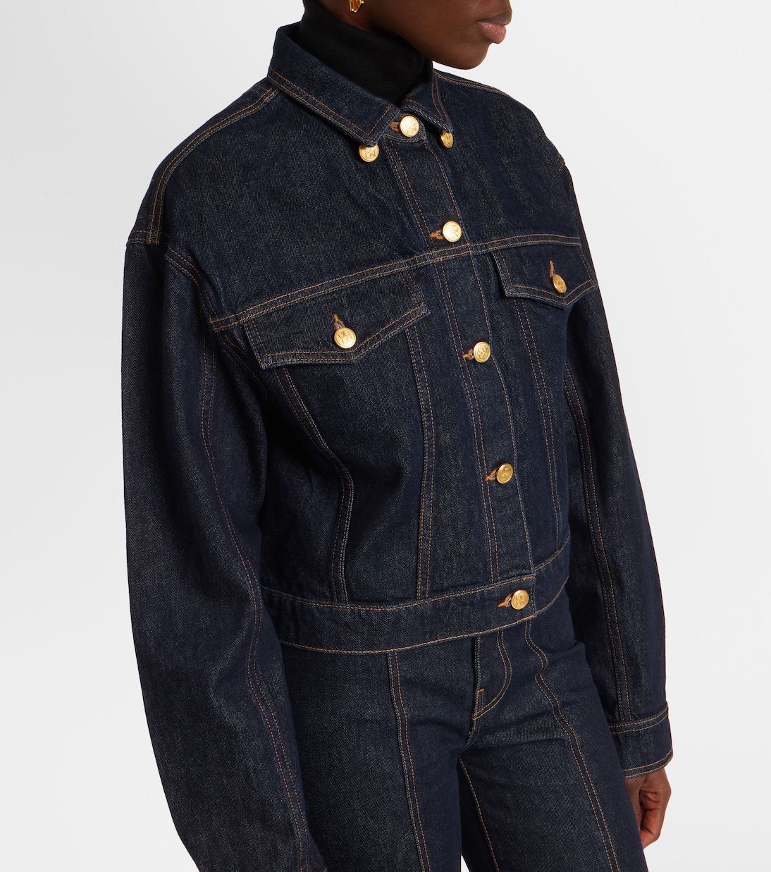 Agata披肩式牛仔夹克 | Ulla Johnson