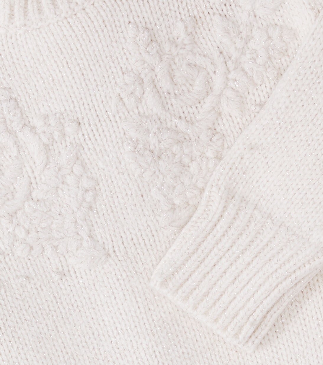 Gabri embroidered lamé sweater | C'era Una Volta