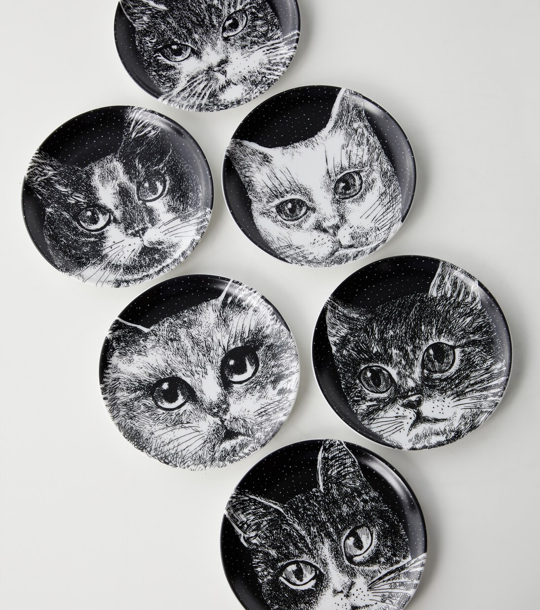 High Fidelity set of 6 porcelain coasters | Fornasetti