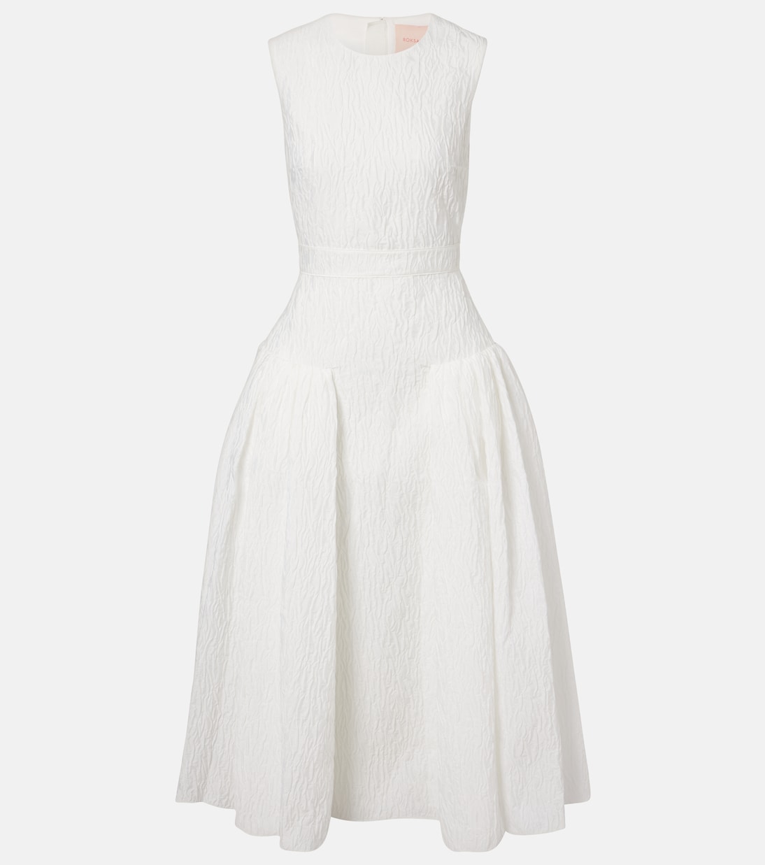 Bridal Aya cloqué midi dress | Roksanda