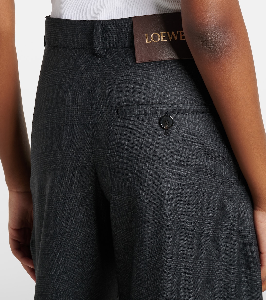 Barrel-Leg Hose aus Wolle | Loewe