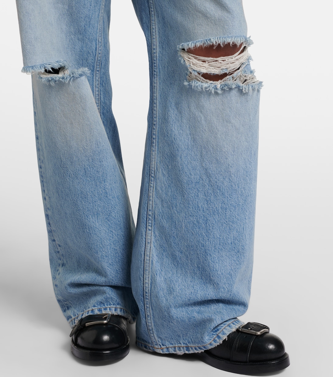 Distressed Wide-Leg Jeans | Dolce&Gabbana