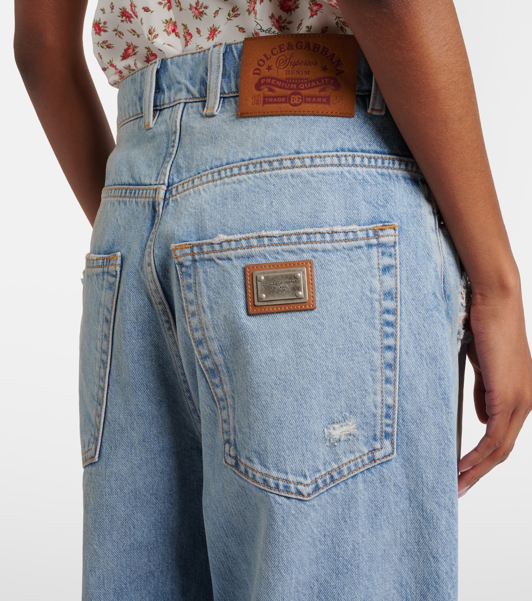 Distressed Wide-Leg Jeans | Dolce&Gabbana