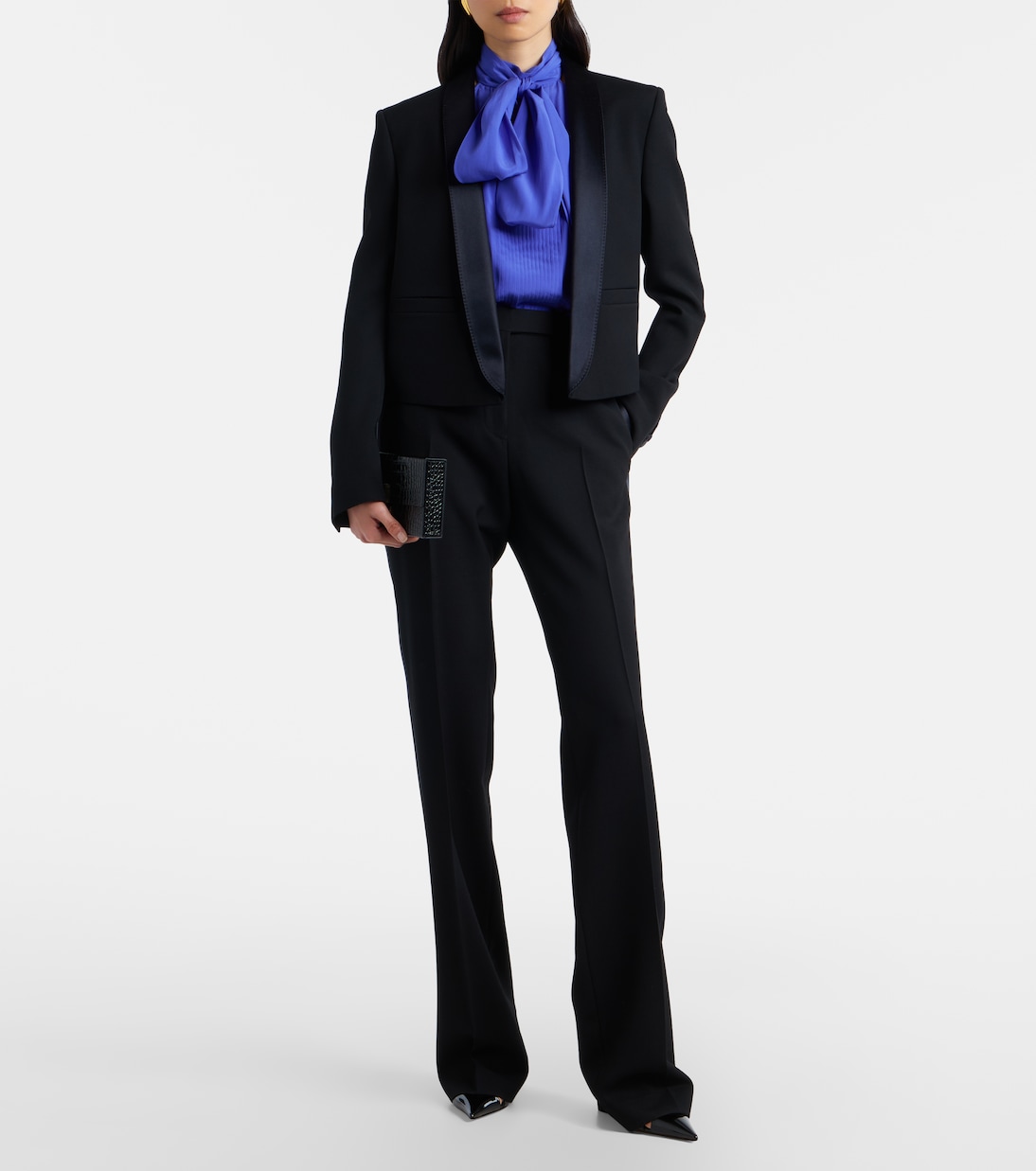 Silk-trimmed wool suit pants | Tom Ford