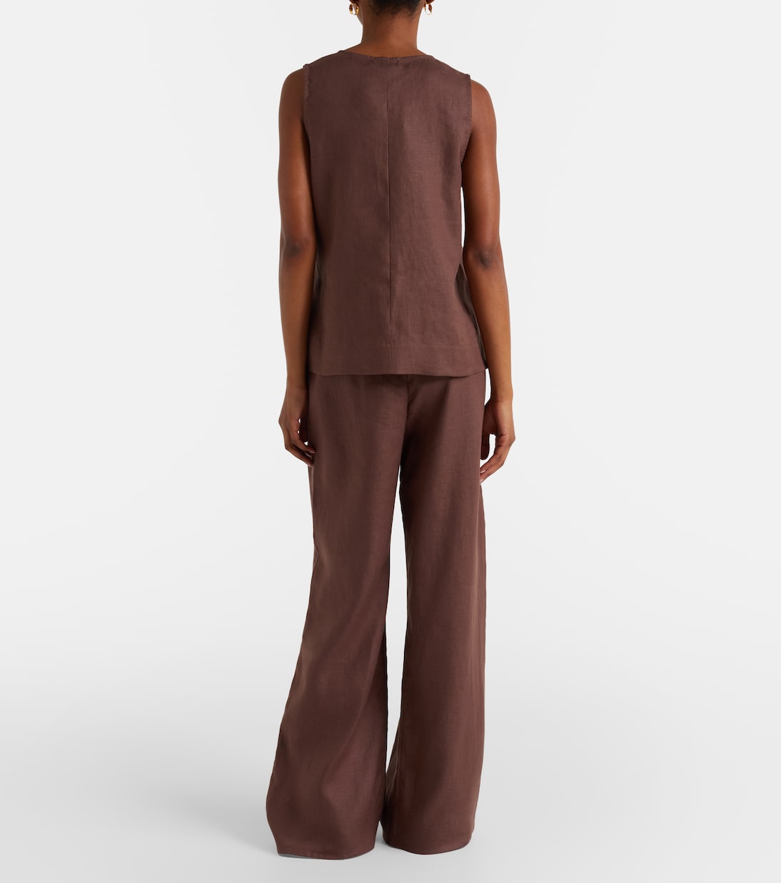 Weite Hose Austin aus Leinen | Asceno