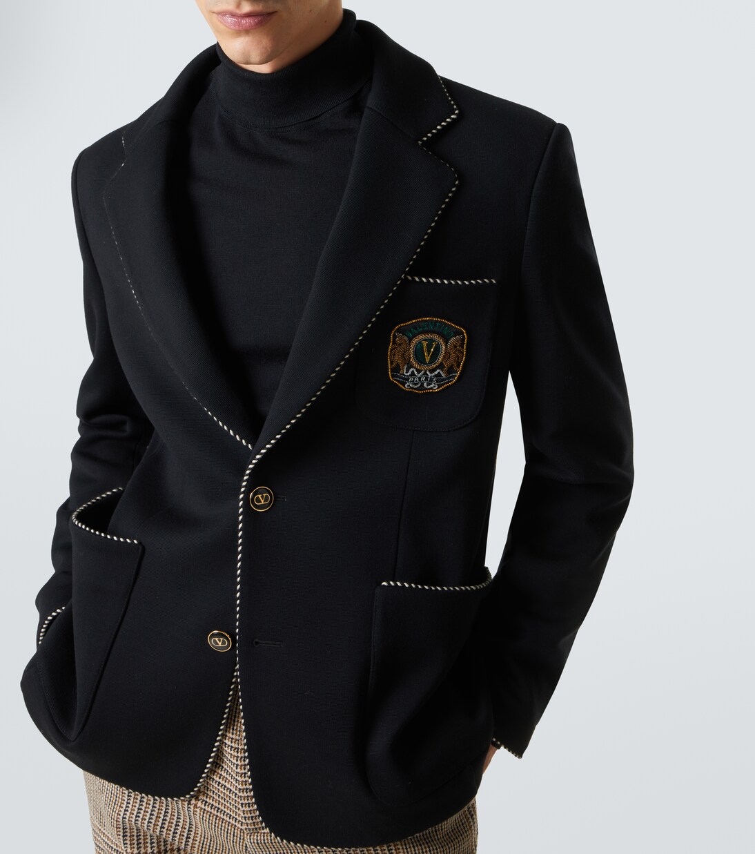 Bestickter Blazer aus Schurwolle | Valentino