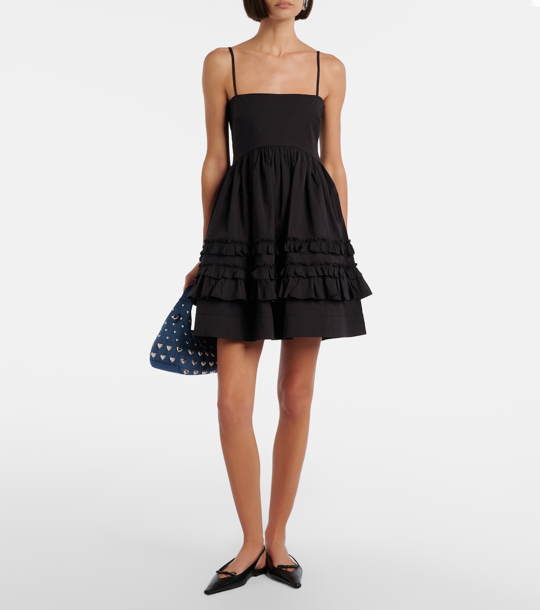 Minikleid aus einem Baumwollgemisch | Ganni