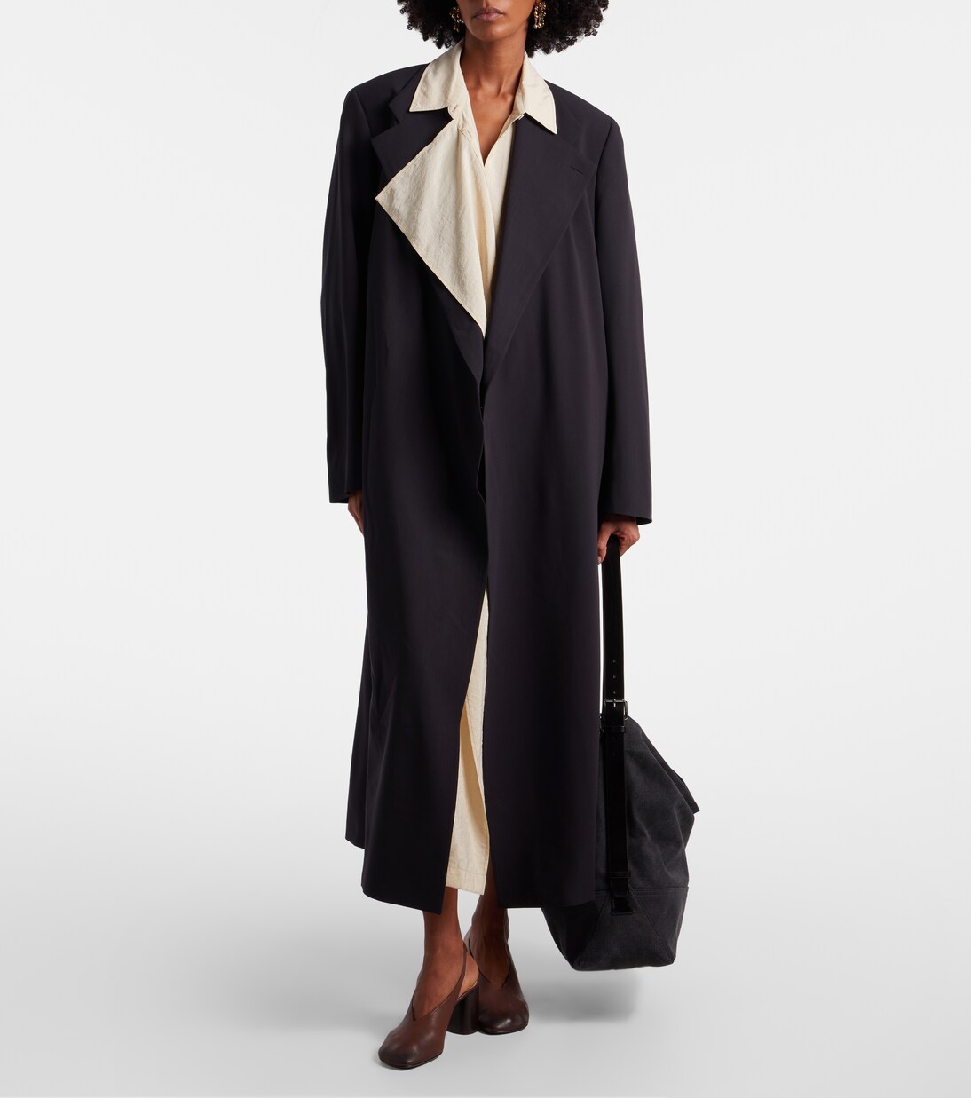 Mantel aus Woll-Crêpe | Lemaire