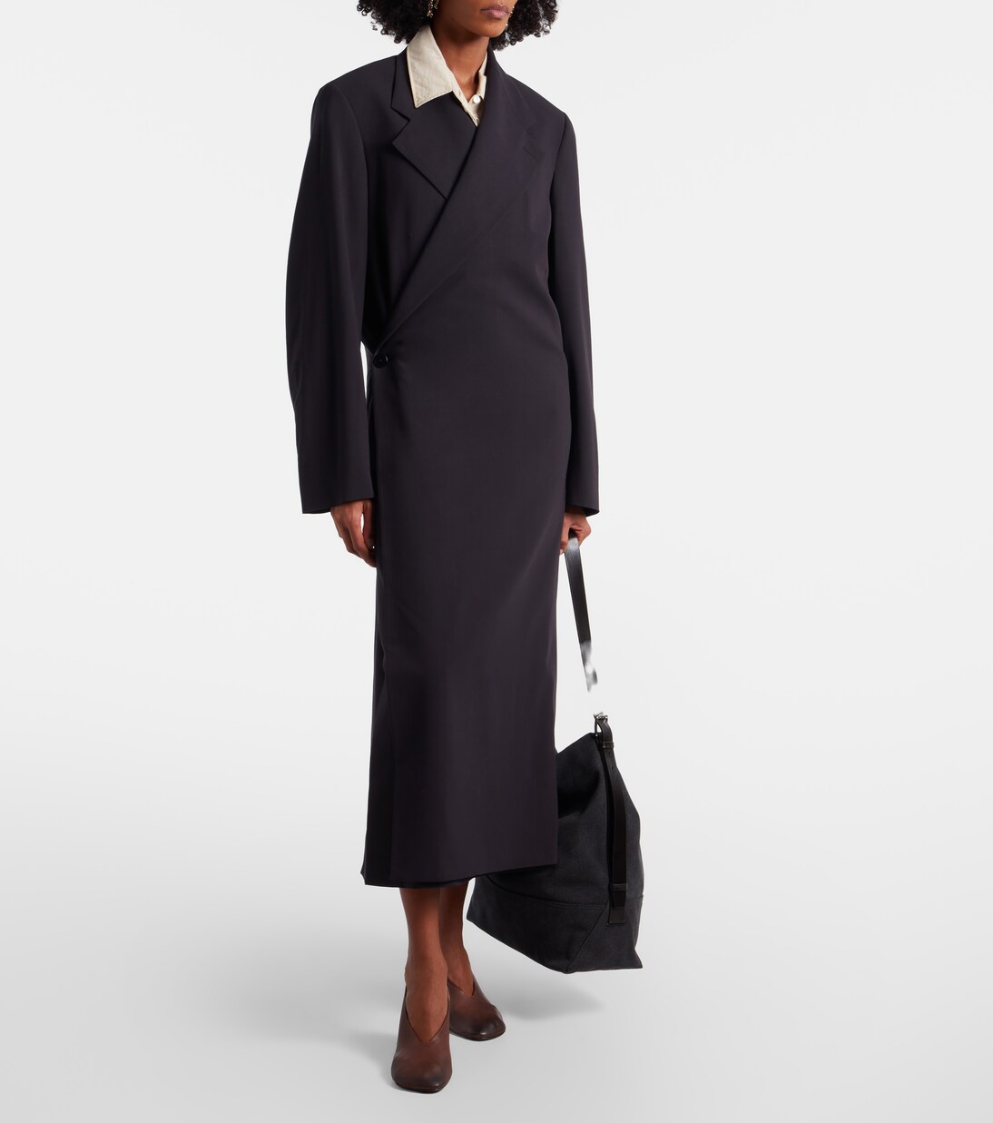 Mantel aus Woll-Crêpe | Lemaire